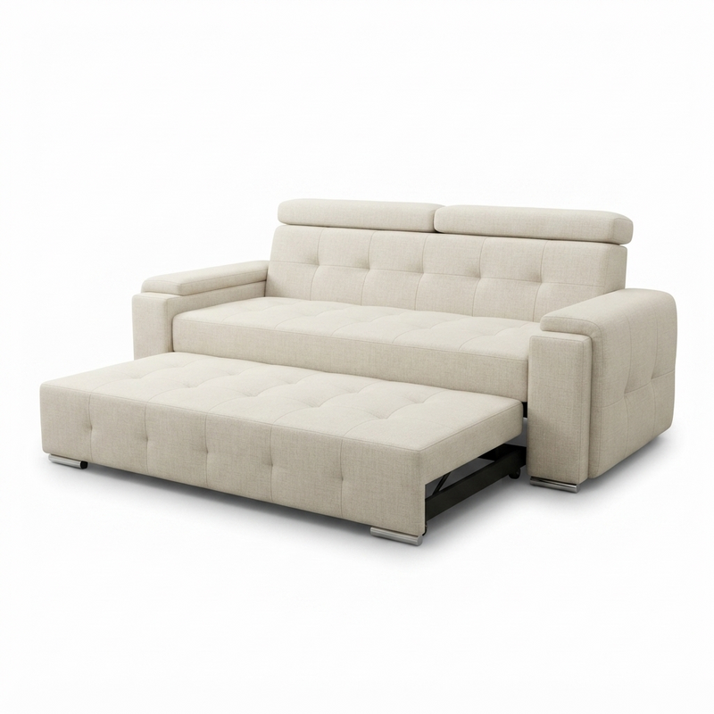 Sofá Cama Confort — Tela Beige