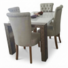 Comedor Serpiente — Mesa Blanca 4 Puestos