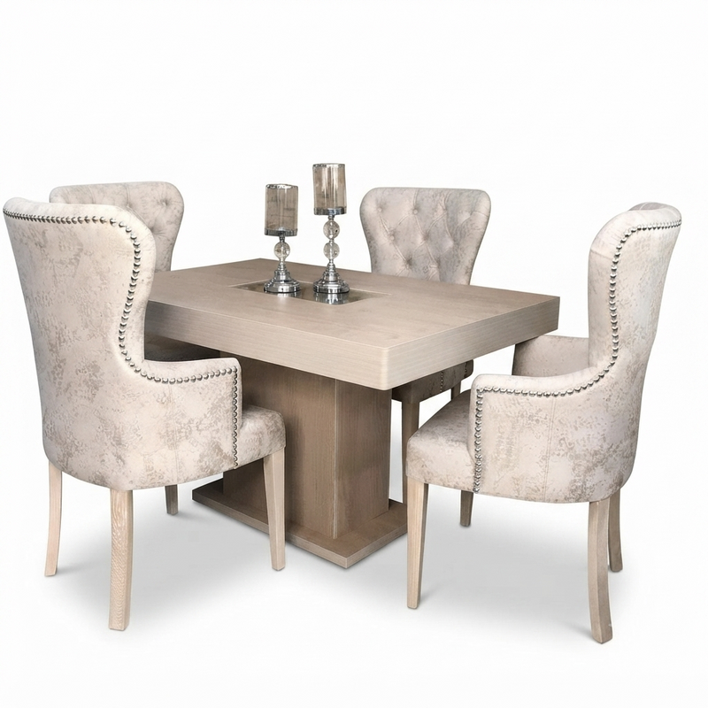 Comedor Regency — Mesa Madera 4 Puestos