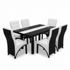 Comedor Duality — Mesa Lacada Negro y Blanco