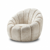 Poltrona Concha — Terciopelo Crema