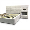Cama Cloud — Boucle Gris Claro con Mesa Integrada