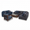 Set Living Denim — Tela Azul y Gris