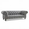 Chesterfield Pewter — Tela Gris Peltre