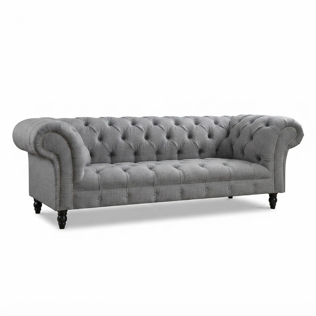Chesterfield Pewter — Tela Gris Peltre