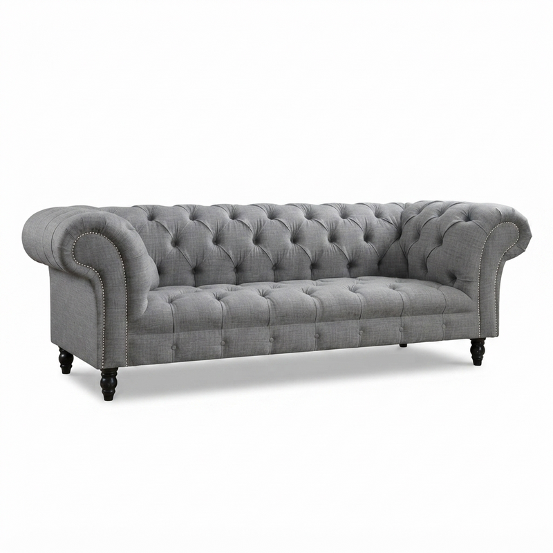 Chesterfield Pewter — Tela Gris Peltre