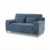 Loveseat Fiordo — Chenille Azul