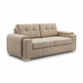 Sofá Loveseat Canyon — Beige Acanalado
