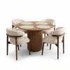 Comedor Nordic Wave — Roble y Boucle Crudo