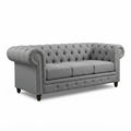 Sofá Chesterfield Sterling — Lino Gris